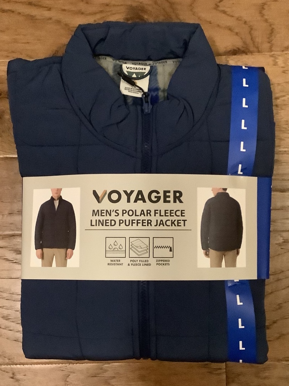 Voyager men’s polar fleece lined puffer jacket